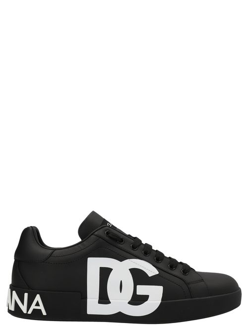 -Portofino Sneakers Bianco/Nero-Uomo