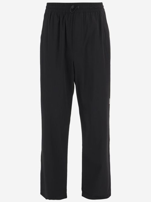 Nylon Stretch Joggers — Black