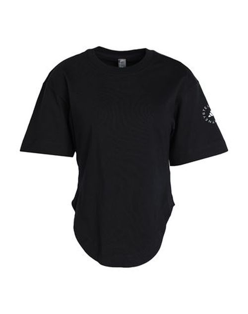 Asmc Curfed Hem T-shirt Woman T-shirt Black