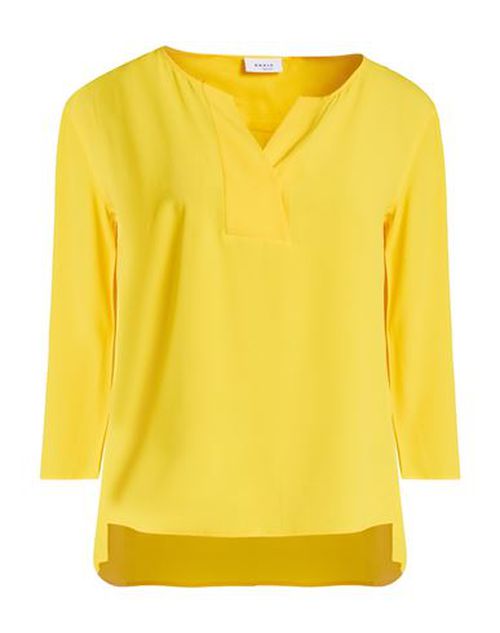 Woman Top Yellow Size 4 Acetate, Mulberry silk