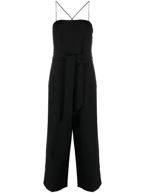 Kate Spade crystal-embellished wide-leg jumpsuit - Schwarz