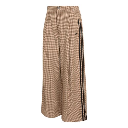 (WMNS) Checks Loose Pants Asia SIzing 'Crystal Linen Aurora Coffee Orbit Green'