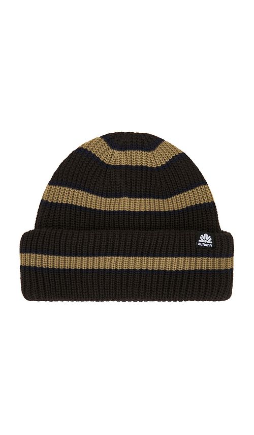 Autumn Headwear Slacker Beanie in Black