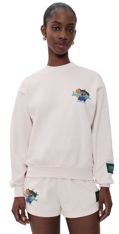 Farmers Market Crew Sweatshirt Cream
