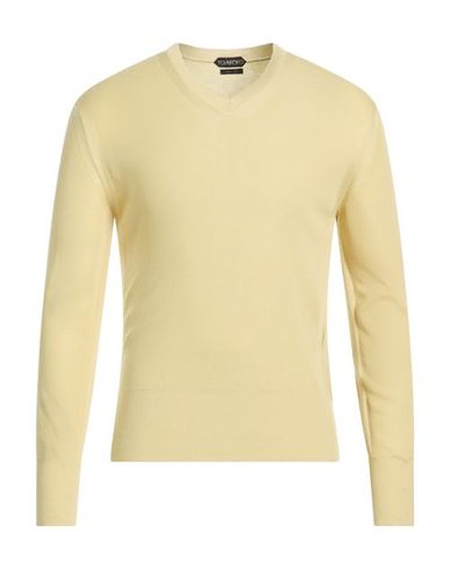 Man Sweater Pastel yellow Size 38 Cashmere, Silk