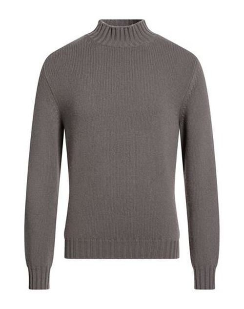 Man Turtleneck Grey Size 38 Virgin Wool, Cashmere