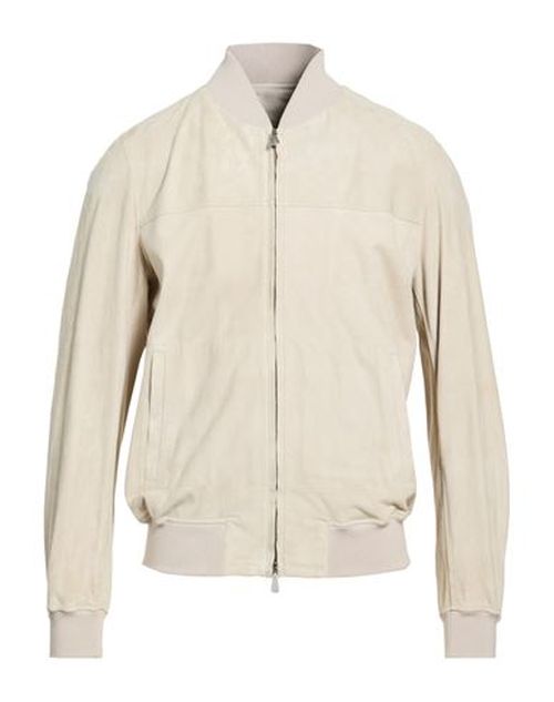 Platinum Man Jacket Light grey Size 40 Goat skin, Cotton, Lyocell