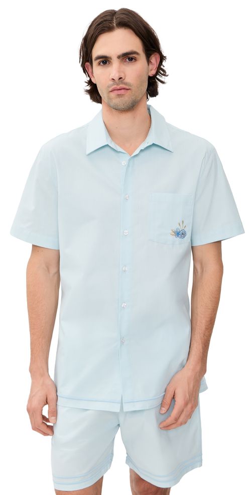 Efe Embroidered Shirt Blue
