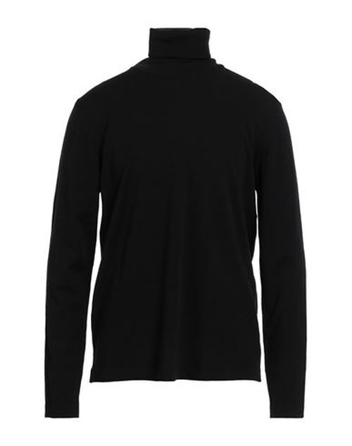 Man Turtleneck Black Size XXL Merino Wool, Polyester