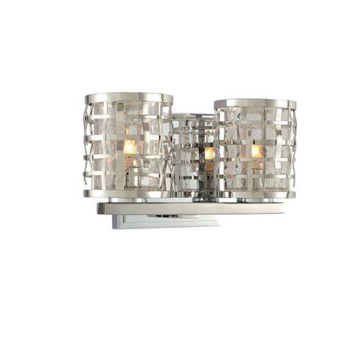 Bridgeport 2-Light 10" Bathroom Vanity Light in Stainless Stee