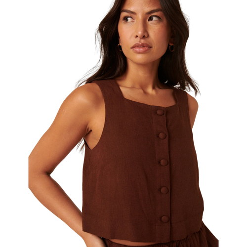 Nobody's Child Sammie Button Front Tank