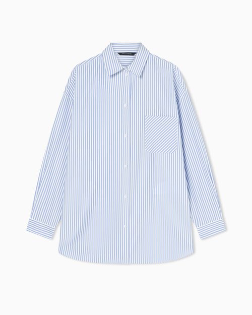 Oversized striped shirt