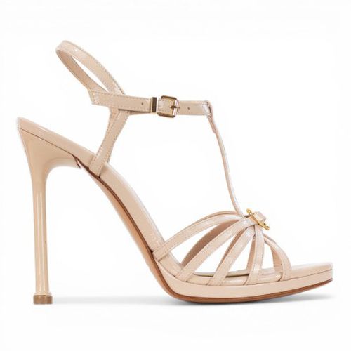 ALBANO - Sandale cuir verni avec détails - : 40,Couleur: Rose