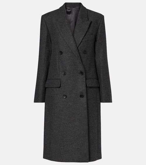 Irene double-breasted virgin wool coat
