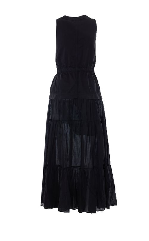 Dresses Black Cotton - Women