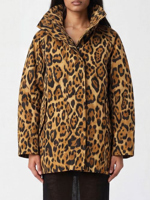 ALAÏA Coat Woman color Black