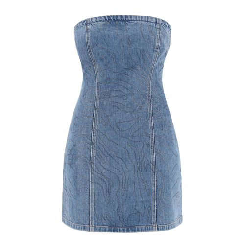 prom dress designers Denim Mini Dress