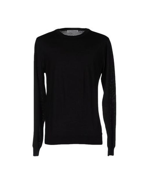 Man Sweater Black Size 36 Wool