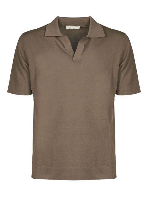 Cotton polo shirt - Brown
