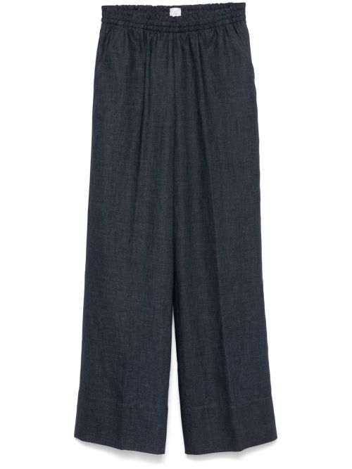 Linen Trousers — Blue