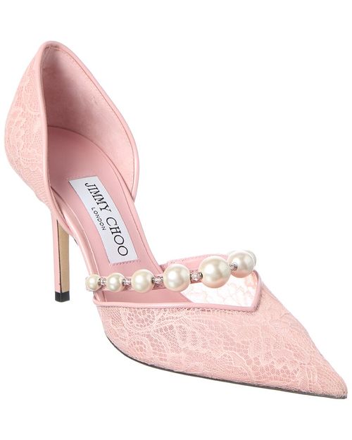 Aurelie 85 Lace & Leather Pump