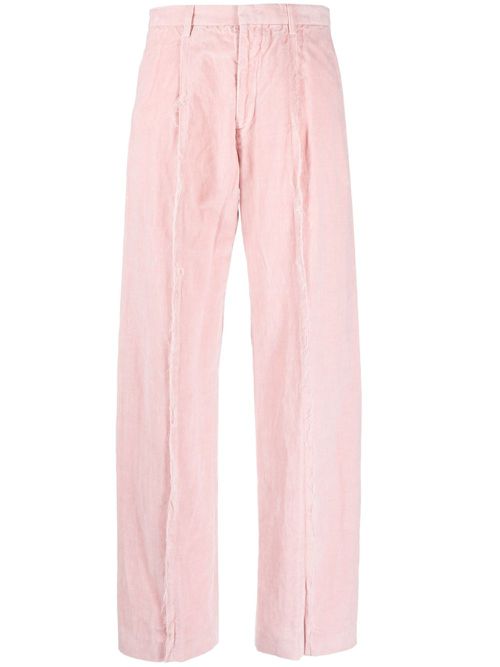 Inverted wide-leg trousers - Pink