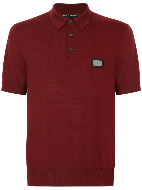 DG Essentials wool polo shirt - Red