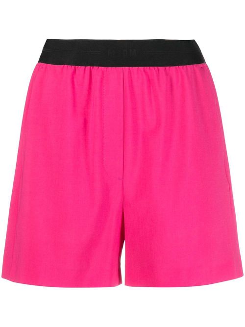 Logo-waistband shorts - Pink