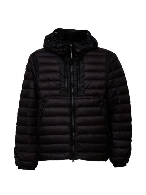 Micro-Ripstop Nylon Puffer Down Jacket — Black