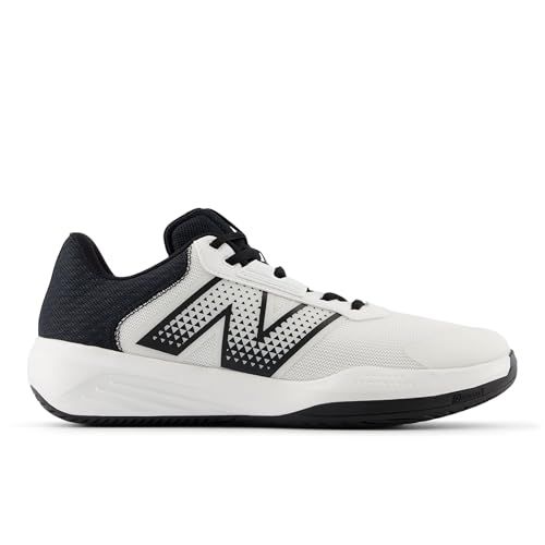 New Balance Men's 696v6 Sneaker, White/Black,