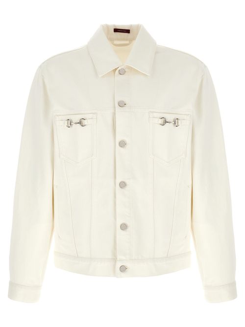 Cotton Denim Jacket — White