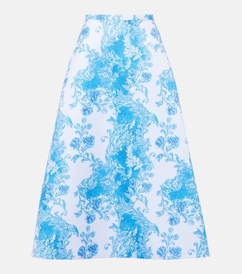 Hallie floral taffeta maxi skirt