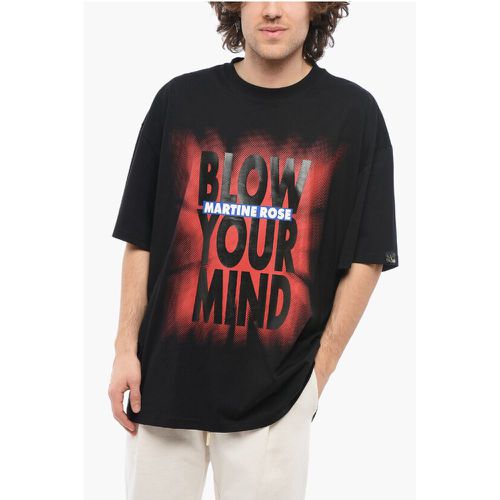 Gradient Effect Oversized BLOW YOUR MIND Crew-neck Men's T-shirt