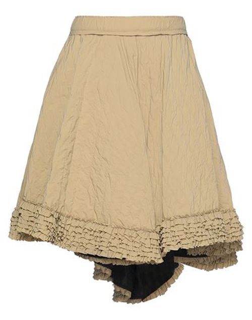 Woman Mini skirt Sand Size 4 Polyamide