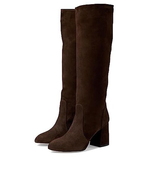 Stuart Weitzman Flareblock 85 Slouch Boot Black