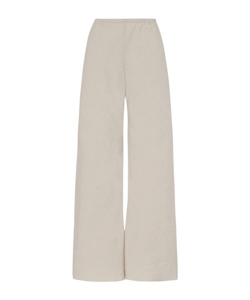 Gala silk and linen blended trousers