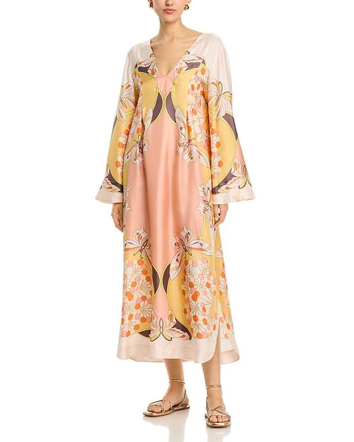 Twin Flame Silk Dress