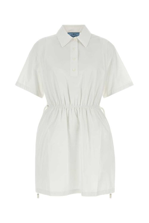White Poplin Shirt Dress