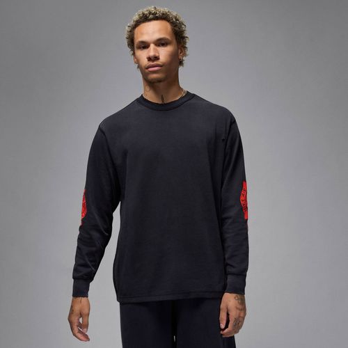 Jordan Rare Air Long Sleeve T-Shirt - BLACK/CHILE RED - unisex