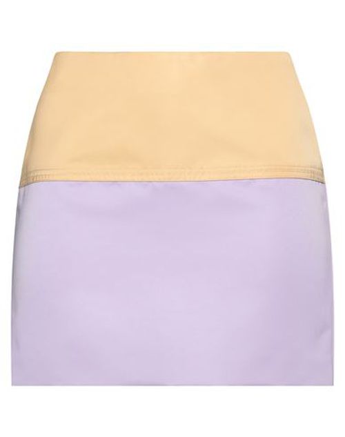 Woman Mini skirt Lilac Size S Polyester