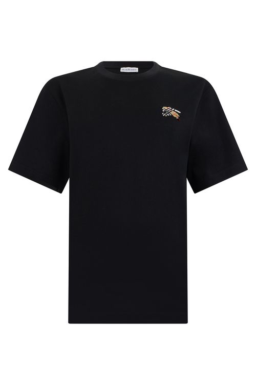 Embroidered Logo Cotton T-Shirt