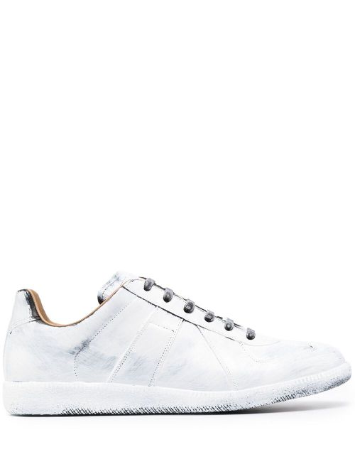 Replica painted sneakers - White
