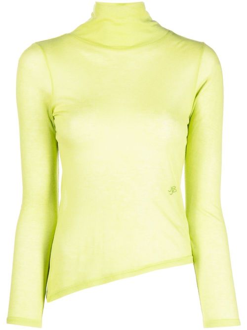 Logan roll neck top - Green