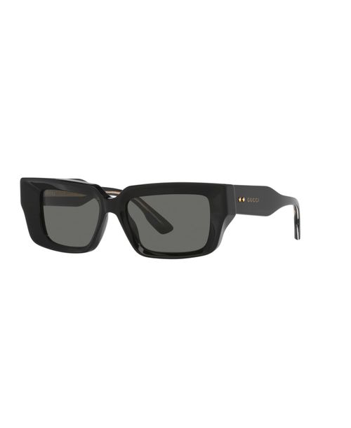 Unisex Rectangle Sunglasses, GG1529S GC002202 - Black