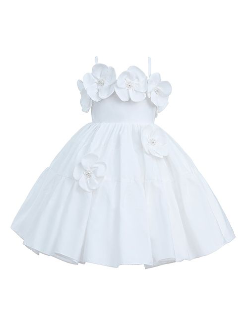 Little Girl's & Girl's Buttercup Ravenna Dress - White