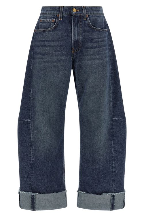 'Relaxed Cuffed Lasso' Jeans