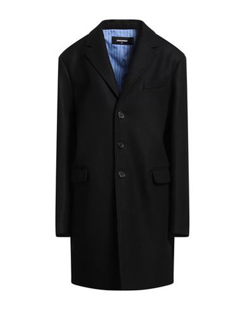 Woman Coat Black Size 10 Virgin Wool, Polyamide, Elastane