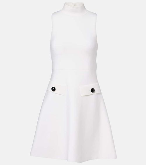 Sharp Ambition wool-blend minidress