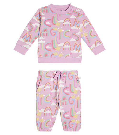 Stella McCartney Kids Baby Bedruckter Jogginganzug aus Fleece