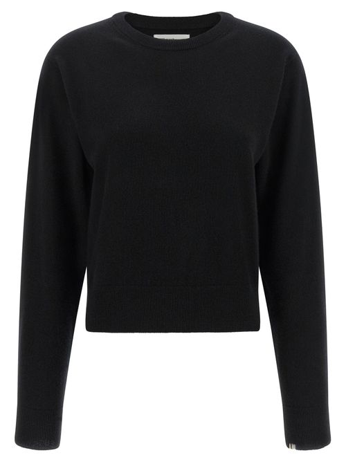 Pure Cashmere Crewneck Sweater — Black